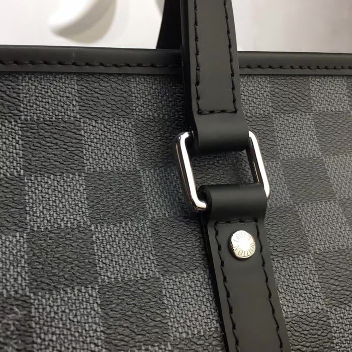 路易威登LV頂級原單N41467石墨色Damier格紋Tadao小號單肩斜挎包 可手拎 斜挎 YDH1246